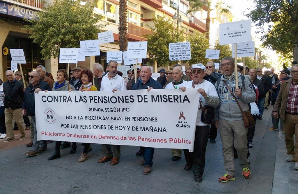 Manifestaciones en toda Espaa Contra las pensiones de miseria